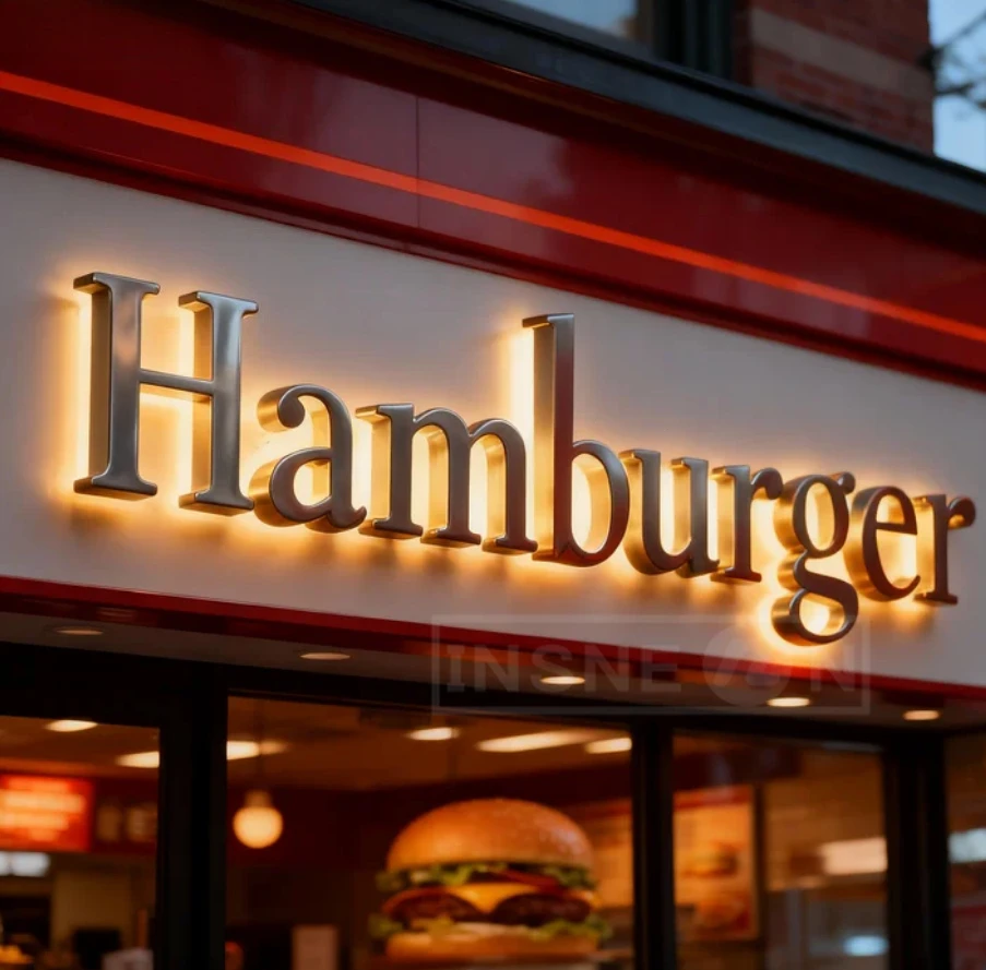 شعار العلامة التجارية الإعلان مخصص الاكريليك تسجيل LED لافتة الأعمال جدار في الهواء الطلق رسائل الزخرفية المرآب المعدني مضيئة