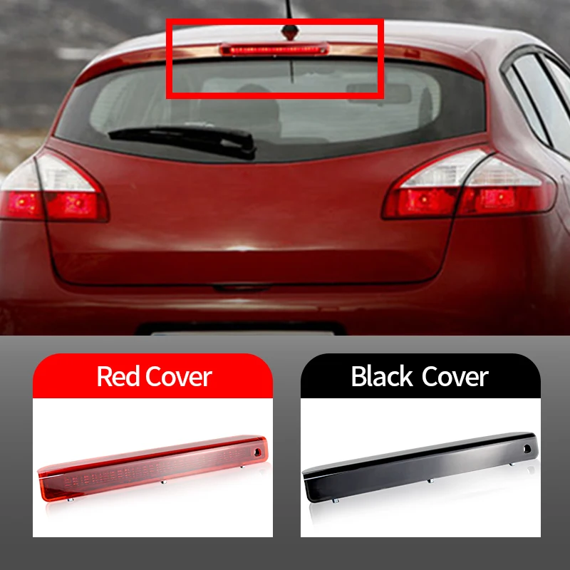 

1PC Smoked/Red Lens LED High Mount Stop Light For Renault Megane Hatchback MK3 2008-2016 Rear Window Brake Light OEM# 265900006R