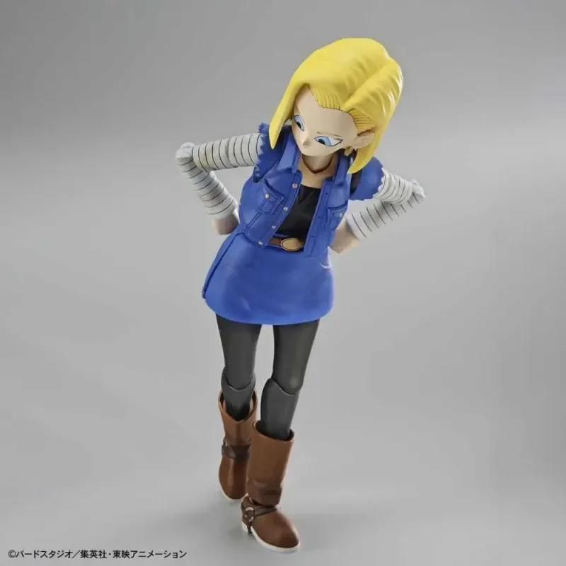 ในสต็อกของแท้ Bandai Figure-Rise Standard FRS Dragon Ball Android 18 Assembly อะนิเมะ Action Figure ของเล่นคอลเลกชันของขวัญ