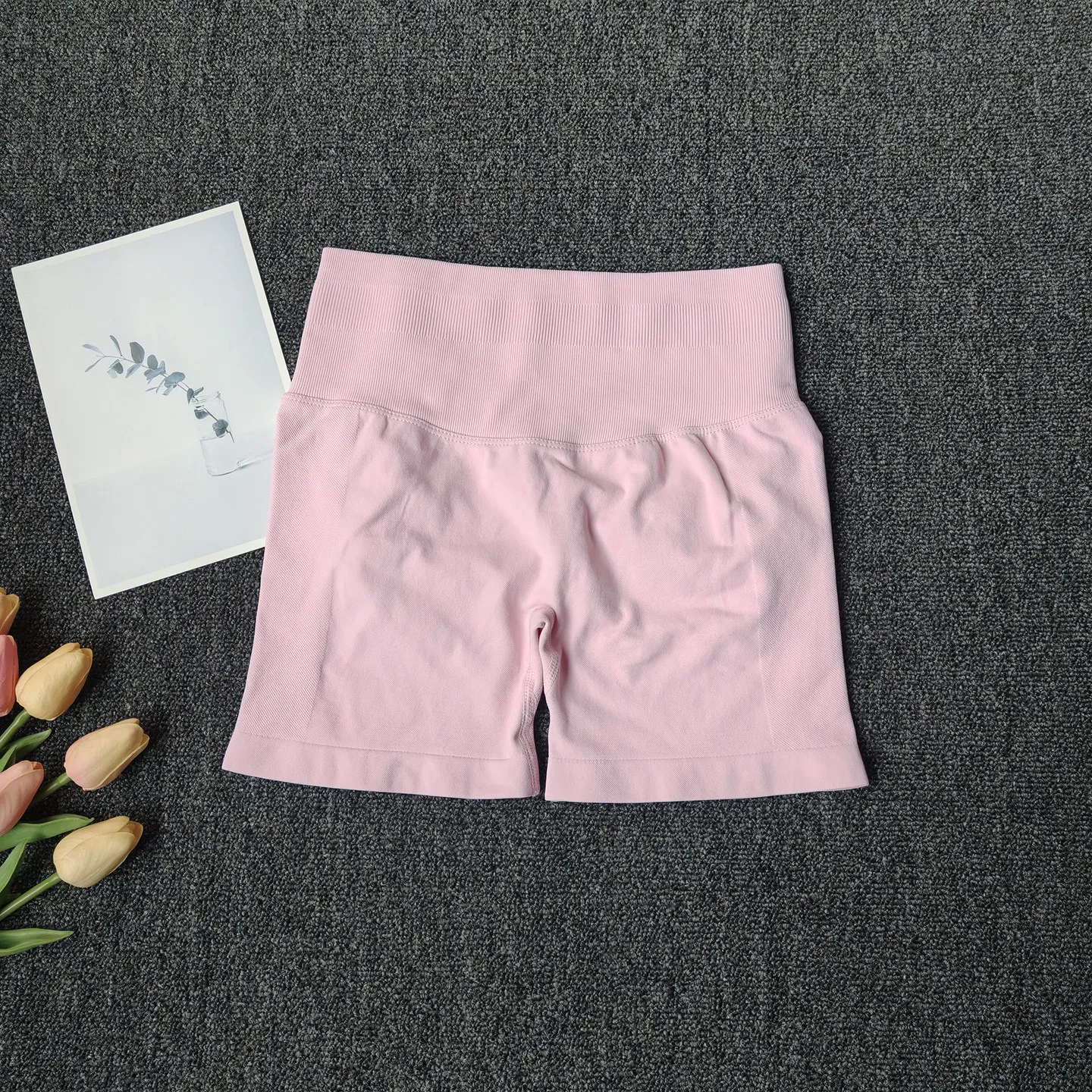 Peach Butt Fitness-Shorts für Damen, Sport-Shorts mit Po-Lifting-Effekt, Yoga-Shorts, hohe Taille, bauchstraffend, nahtlos, hochelastisch. – Detail 8