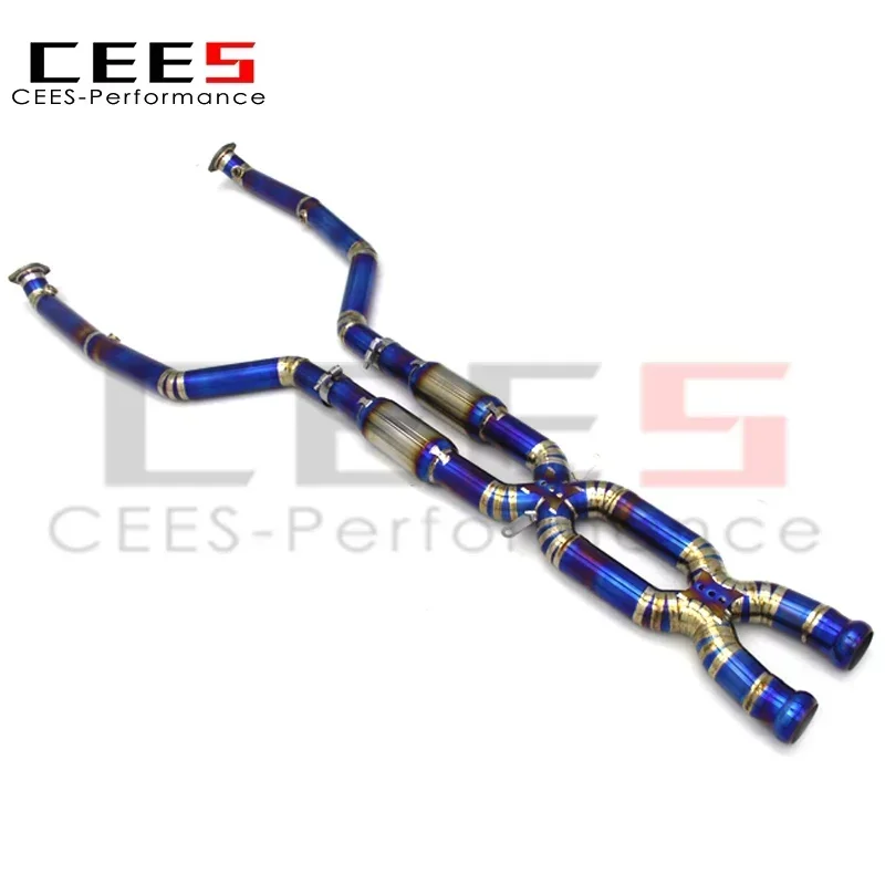 

CEES Performance Exhaust Mid Pipe Double X Pipe for BMW M3 E90/E92/E93 4.0L 2007-2013 Equal Length Mid Pipe Titanium Exhaust