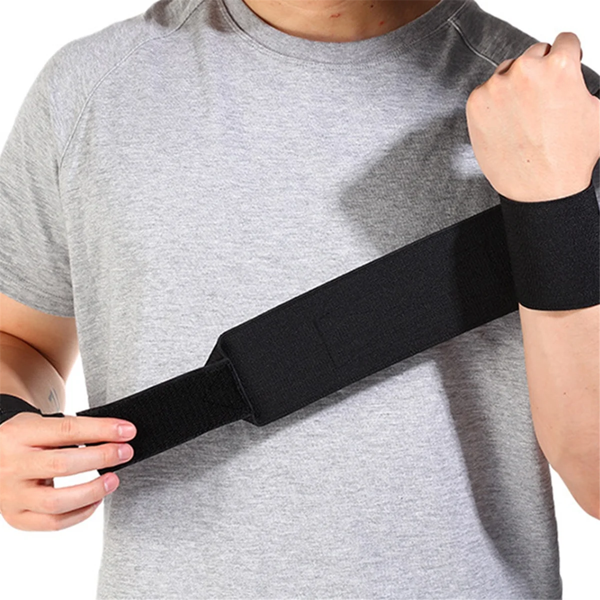 

nju-hgWeight Lifting Wrist Wraps Gym Strength Training Wrist Guard Wraps for Men & Women Weightlifting Wrist