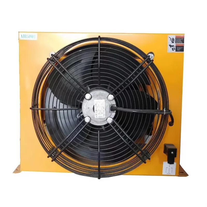 Dc24v مع تركيبات تبريد سبائك الألومنيوم مبرد الهواء محطة المضخة الهيدروليكية مروحة تبريد الهواء مروحة مشعاع الزيت التبادل الحراري