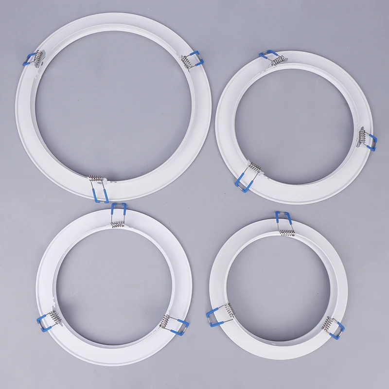 LED النازل الأضواء بين قوسين ضوء حامل محولات غطاء مصباح حلقات ثقب تكبير إطارات خارجية بيضاء قطع الدوائر العلاجية