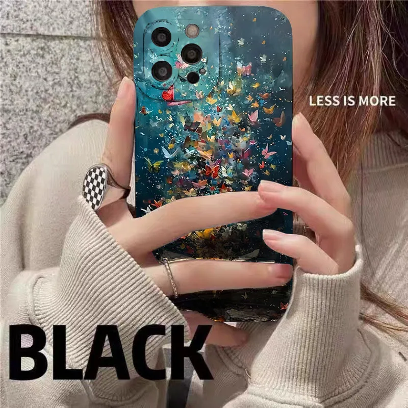 For iPhone 17 16 15 14 13 12 11 Pro Max Case Cute Butterfly Cat Bookshelf Design Cover For iPhone XS Max XR X 7 8 Plus 16E Funda view 3