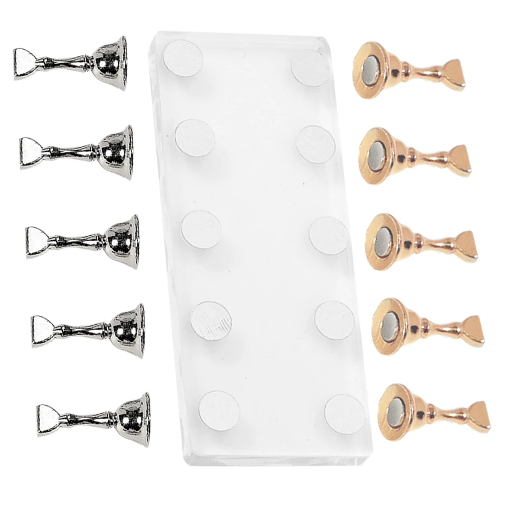 

Double Row Acrylic Holder Practice Base Display Tool Press On Fake Nails Art Stand Lightweight Reusable Display Stand for Nail