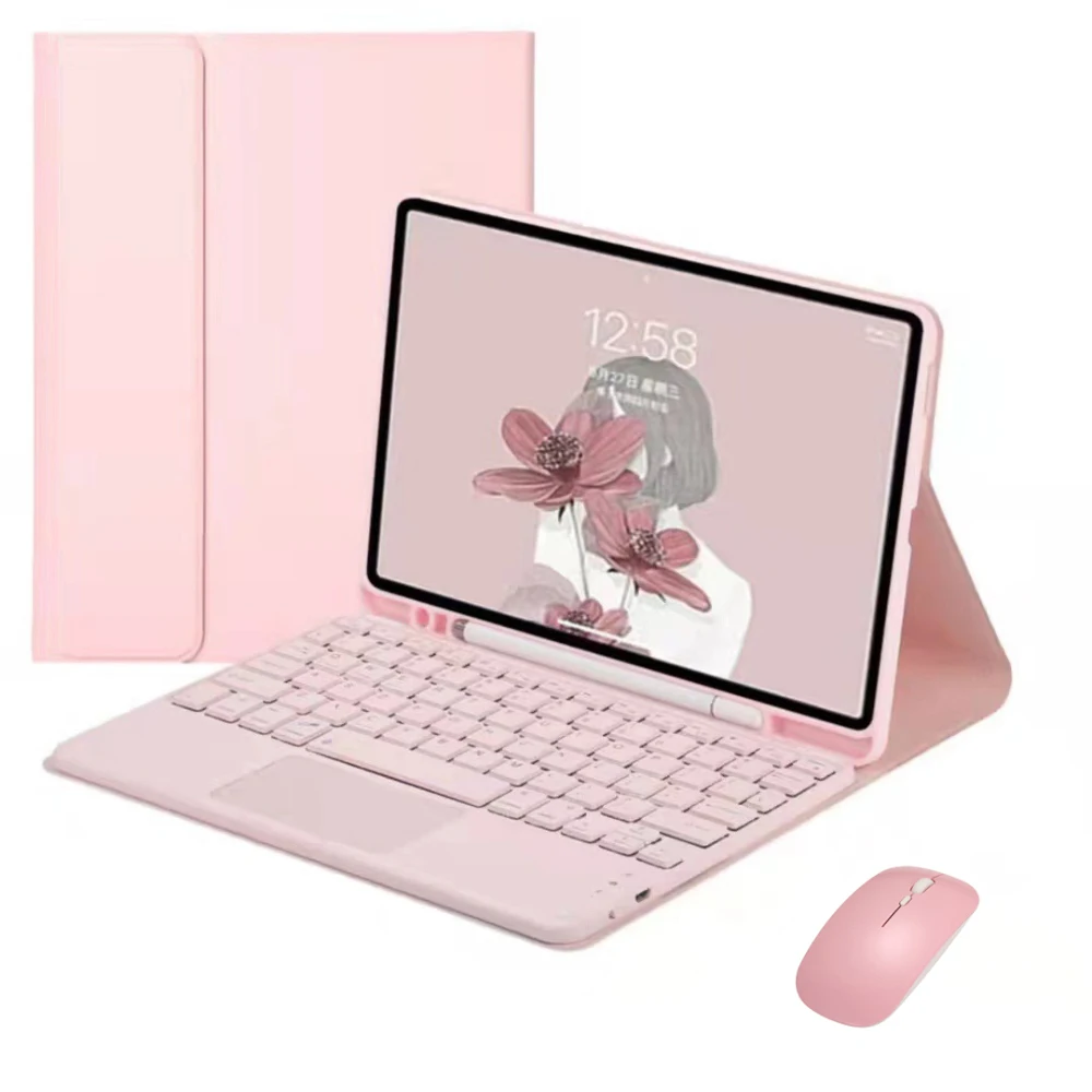 

For Samsung Galaxy Tab S6 Lite 10.4 P610 P615 Case Magnetic Leather Smart Tablet Funda SM-P610 SM-P615 Touchpad Keyboard Cover