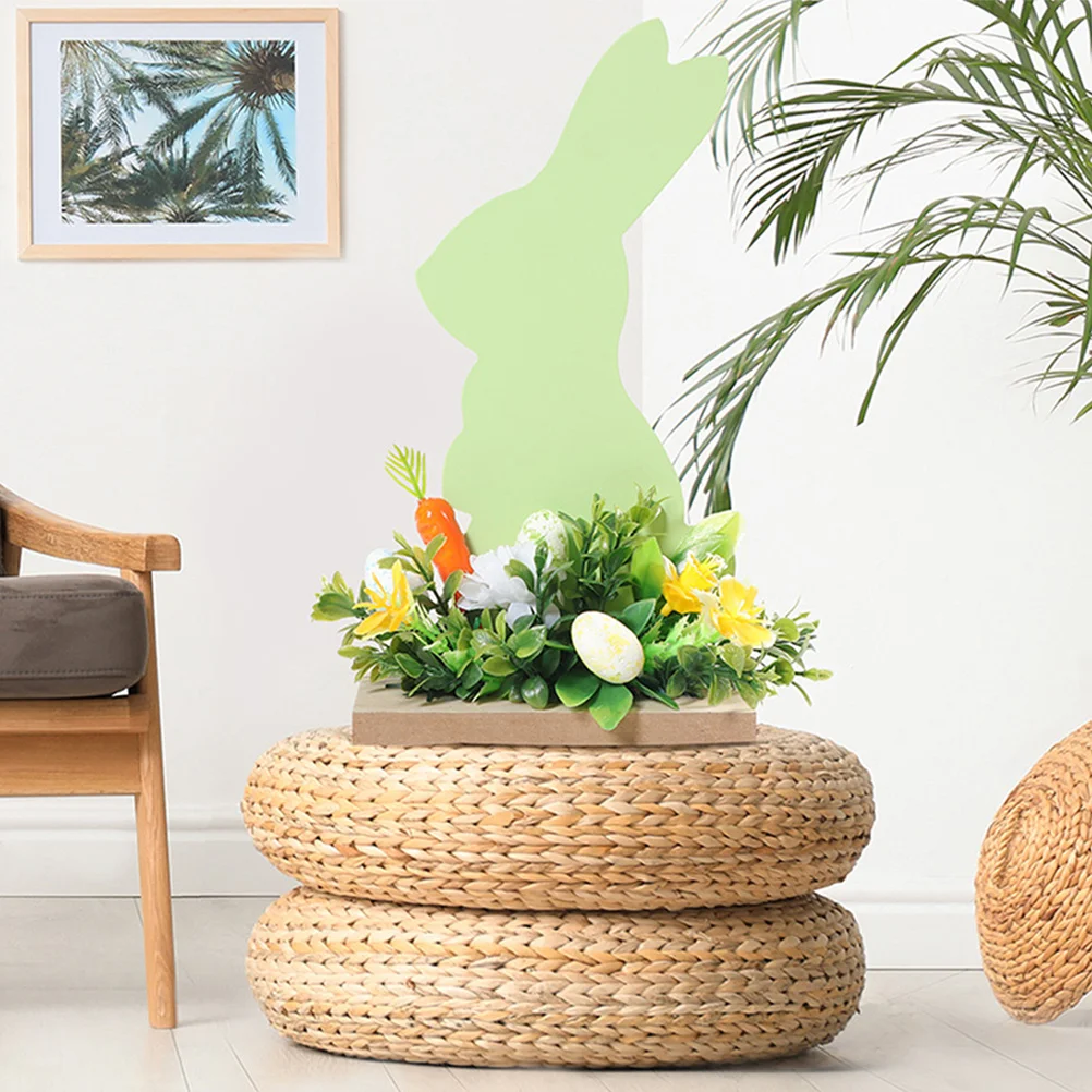 

3Pcs Easter Wooden Table Sign Bunny Themed Decoration Compact Size Easy Placement for Indoor Outdoor Festive Decoration Display