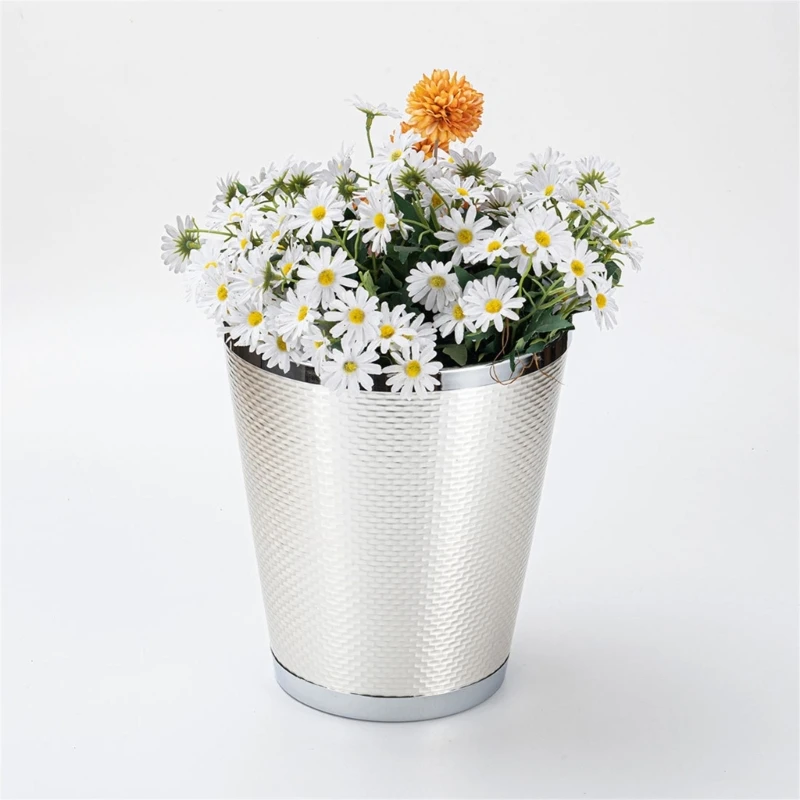 Modern Metal Litter Bin with Planting Option for Organizational Decoration