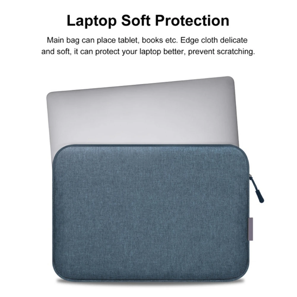 10 11 13 15 15.6 16“ Waterproof Laptop Sleeve Bag PC Soft Cover For MacBook Air Pro Xiaomi HP Dell Notebook Computer Pouch Case