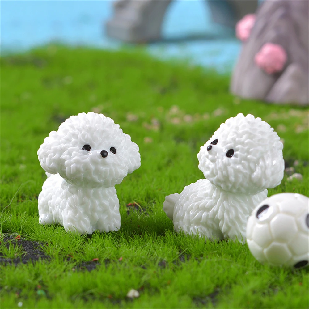 1pcs Mini Cute Poodle Dog 3D Statue Charm Shoes Accessories Resin DIY Detachable Fashion Clogs Shoe Buckle