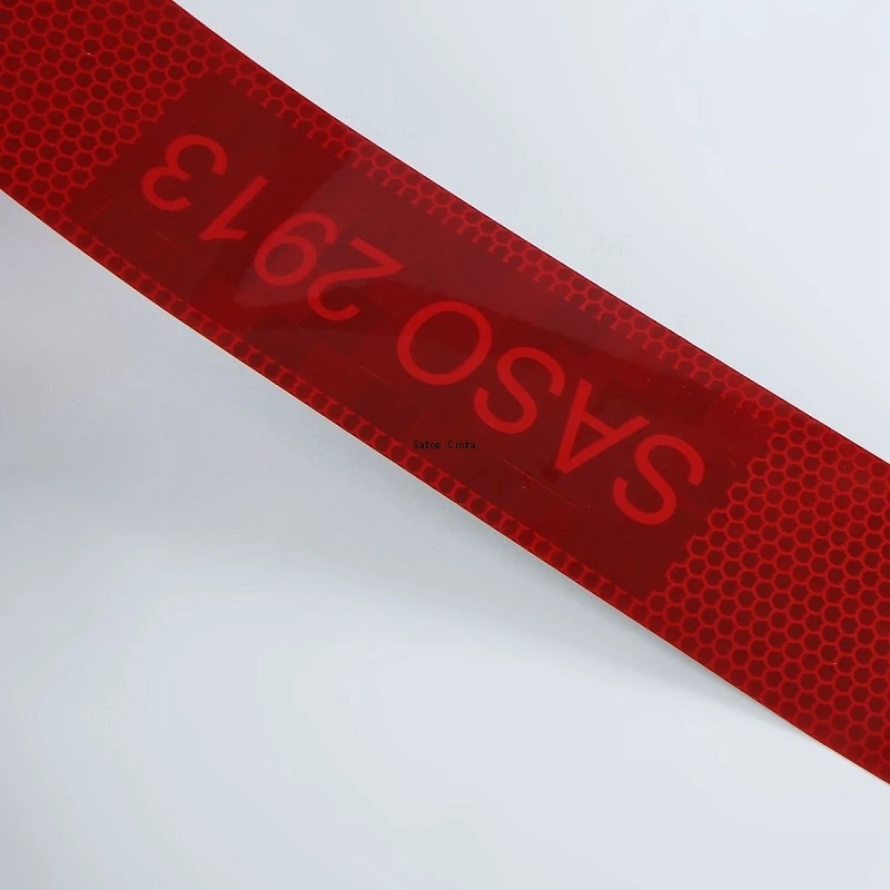 5cm/7.5cm/10cm*5M SASO 2913 White Red Yellow Reflective Tapes Stickers Waterproof Reflector Strong Adhesive Film For Middle East