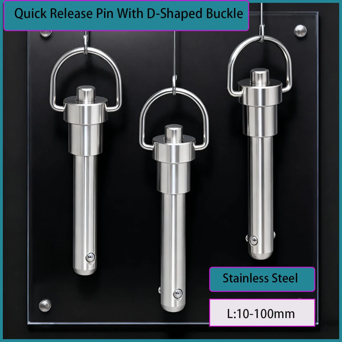 

Ball Head Quick Locking Pin Full Stainless Steel D-shaped Buckle Industrial Quick Release Pin