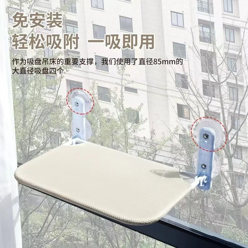 Foldable Cat Window Hammock Plastic Stainless Steel Sandwich Fabric Kg Khaki Hanging Bed Indoor Resting