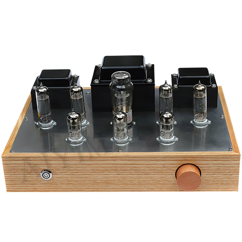 AIYIMA SMSL 2 15W 6P14 Push 6N3 6N1 Class A Vacuum Tube Amplifier 5Z4P Buffer Pure Handmade VU watch head Stereo Tube Amplifier