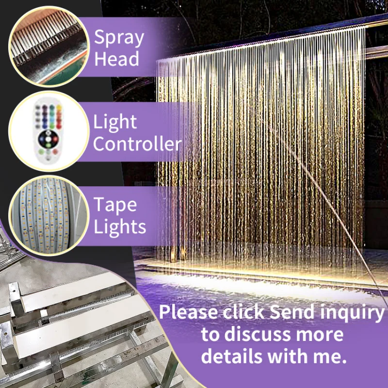 مخصص. ستارة الديكور في الهواء الطلق تخصيص الديكور الحديث نافورة الشلال الاصطناعي