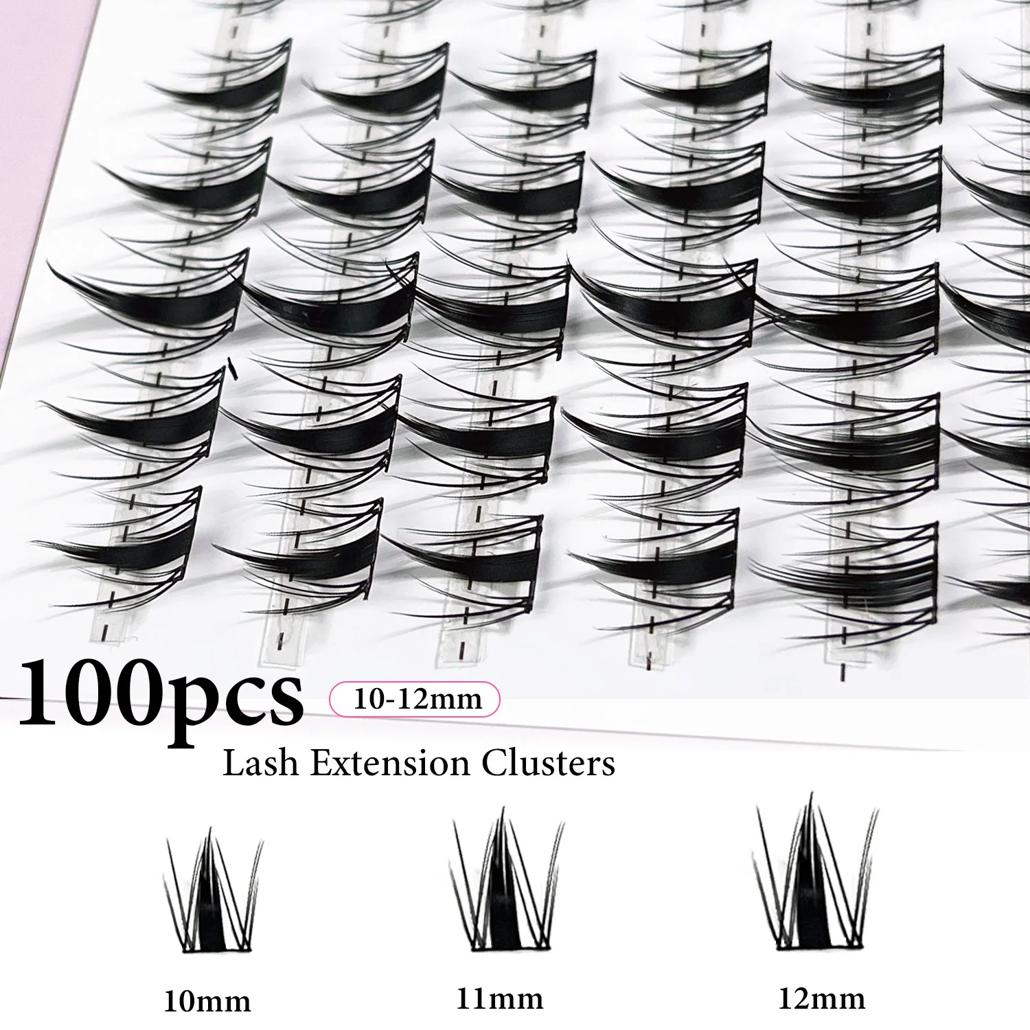 MIOFIA DIY Eyelash Clusters Kit Manga Spiked Lashes Lightweight Soft Anime Lashes Extension Kit Natural Look False Eyelashes Kit