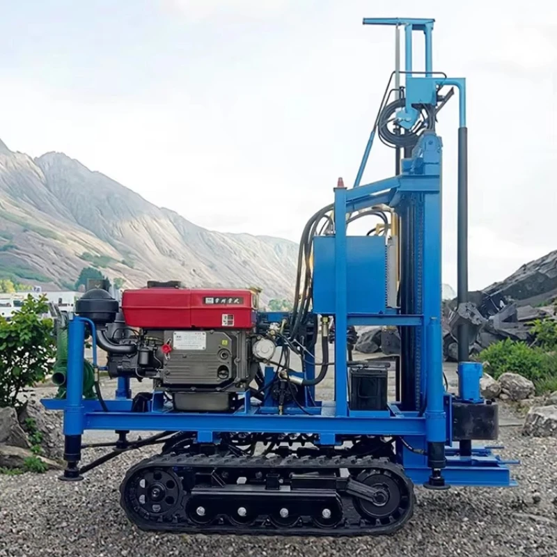 Tracked Diesel Water Well Drill Machine 150m Depth Heavy Steel Construction for Enhanced Durability and Long Life