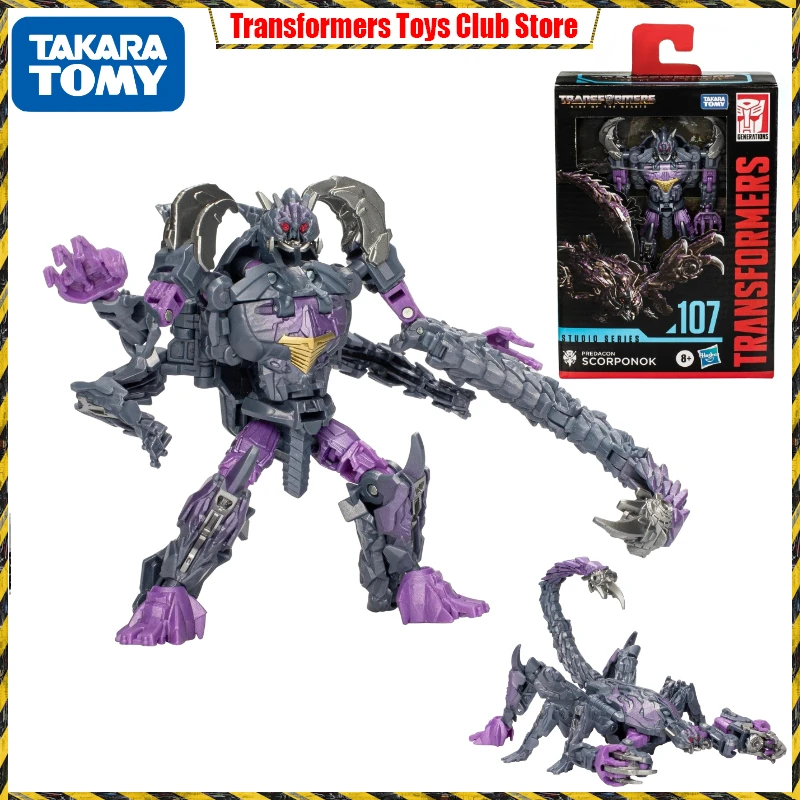 

In Stock Takara Tomy Transformers Rise of The Beasts Studio Series Predacon Scorponok SS107 Action Figure Collection Toy Gift