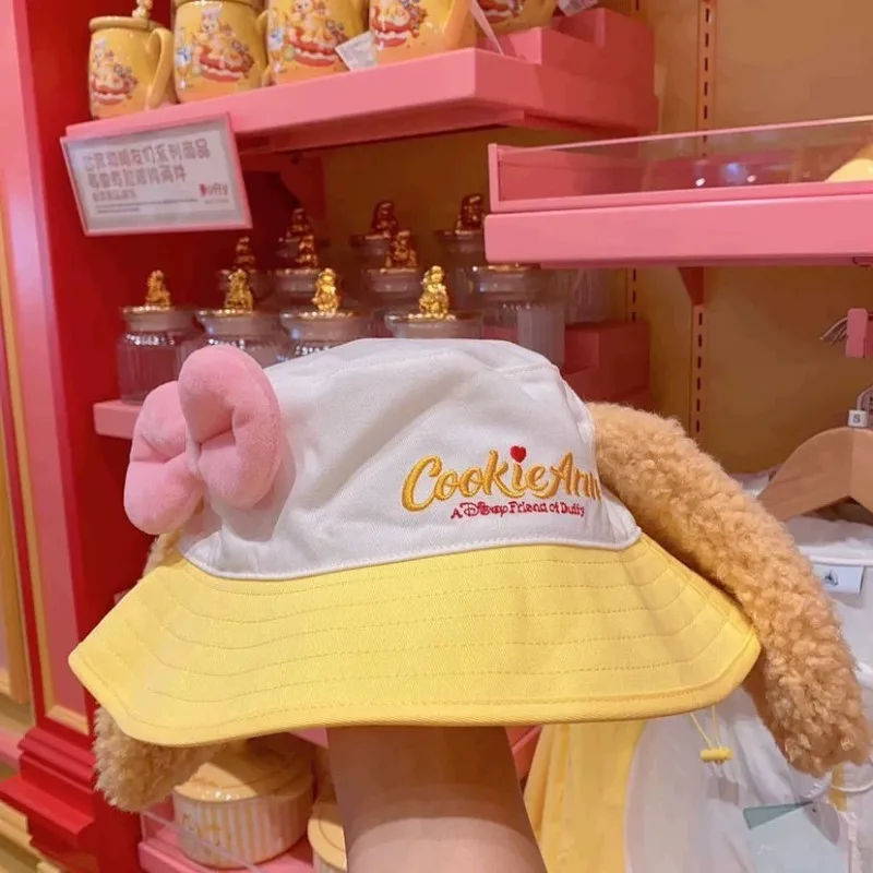

Disney's New Hat Cookie Ann Ear Design Summer Shading Outdoor Sport Cartoon Cute Sweet Fishing Net Hat Give A Gift To A Girl