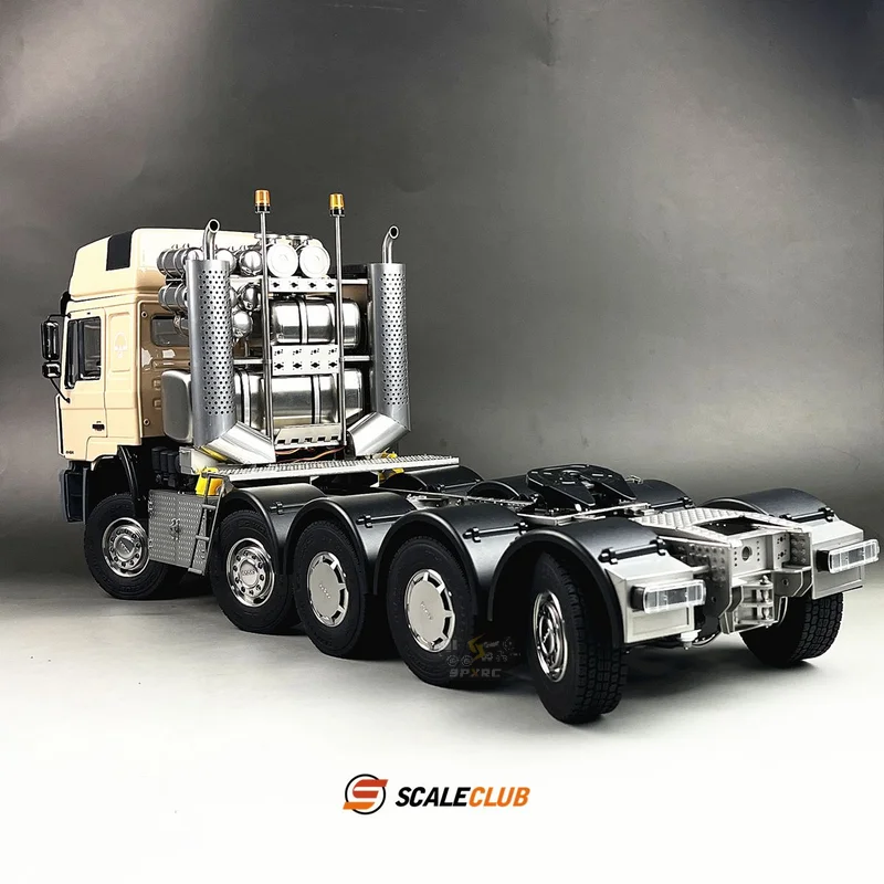 

Модель масштабирования 1/14 для MAN F2000 10x10, тяжелый перетаскиватель, заднее рулевое управление, Поддержка питания для Tamiya, запчасти для радиоуправляемых грузовиков, прицепов