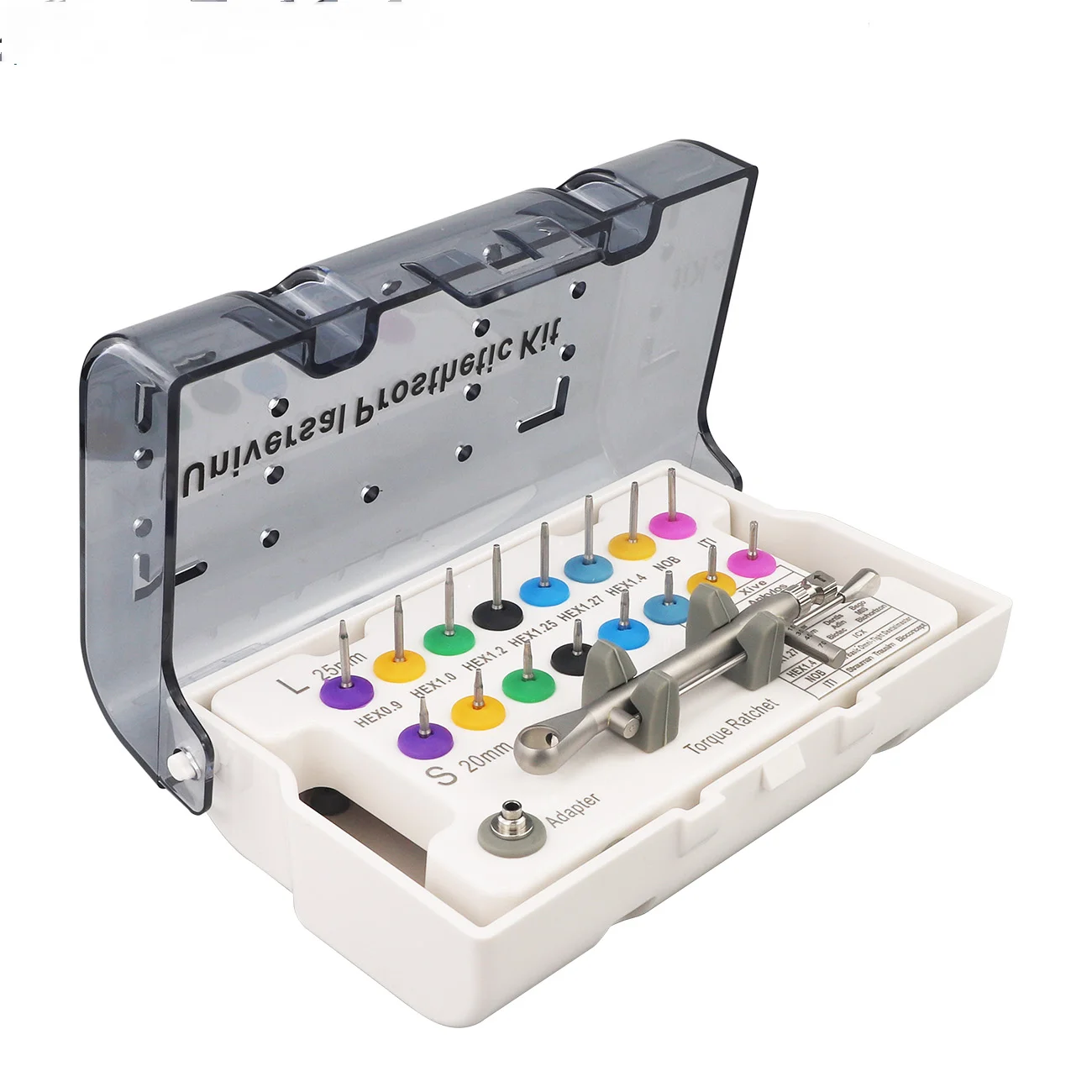 

Universal Dental Implant Screw Driver Wrench Kit 10-70NCM Torque Ratchet Dentistry Implant Restoration Tools