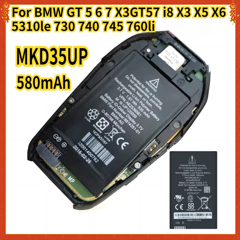 

MKD35UP 1ICP3/37/57 9442976 6814351 LCD Remote Key Battery For BMW GT 5 6 7 X3GT57 i8 X3 X5 X6 5310le 730 740 745 760li