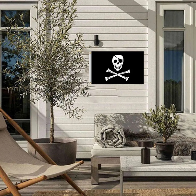 30x45CM Skull Crossbones Pirate Flag Jolly Roger