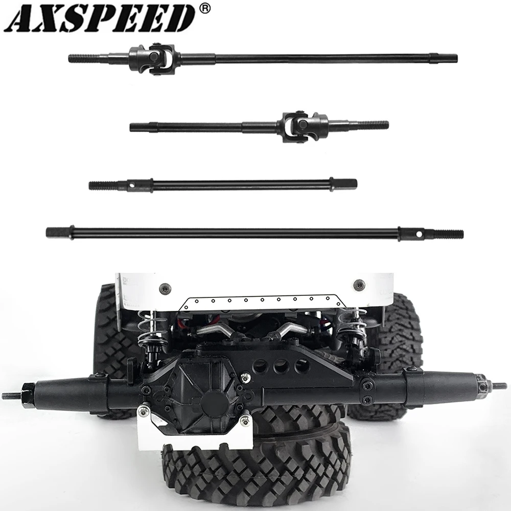 AXSPEED Front & Rear CVD Drive Shaft Axle Universal Joint Straight Shaft for Axial Wraith 90048 RR10 1/10 RC Crawler Car Parts
