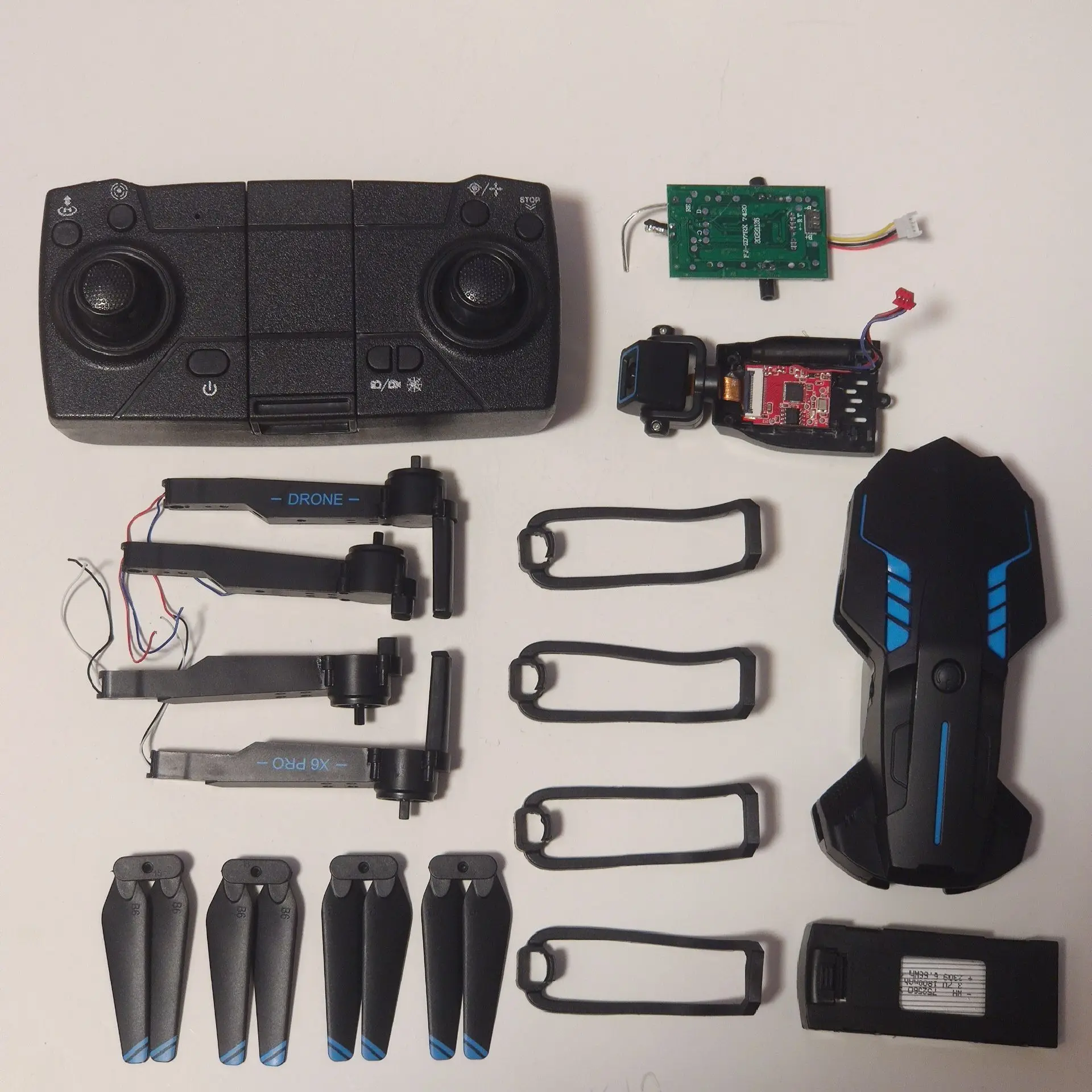 

RC Drone X6PRO X6 PRO Original Spare Part Motor Arm / Propeller / Protective Frame / Body Shell / Camera / Controller / Receiver