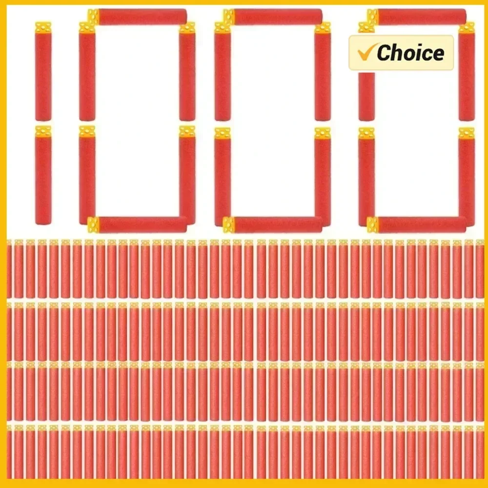 1000/500/400/300/200/100 PzNewRedHollowRicarica Proiettili Schiuma Freccette per Giocattoli Pistola Giocattolo Pistola Elite Serie Per Bambini Gioco All'aperto Accessori