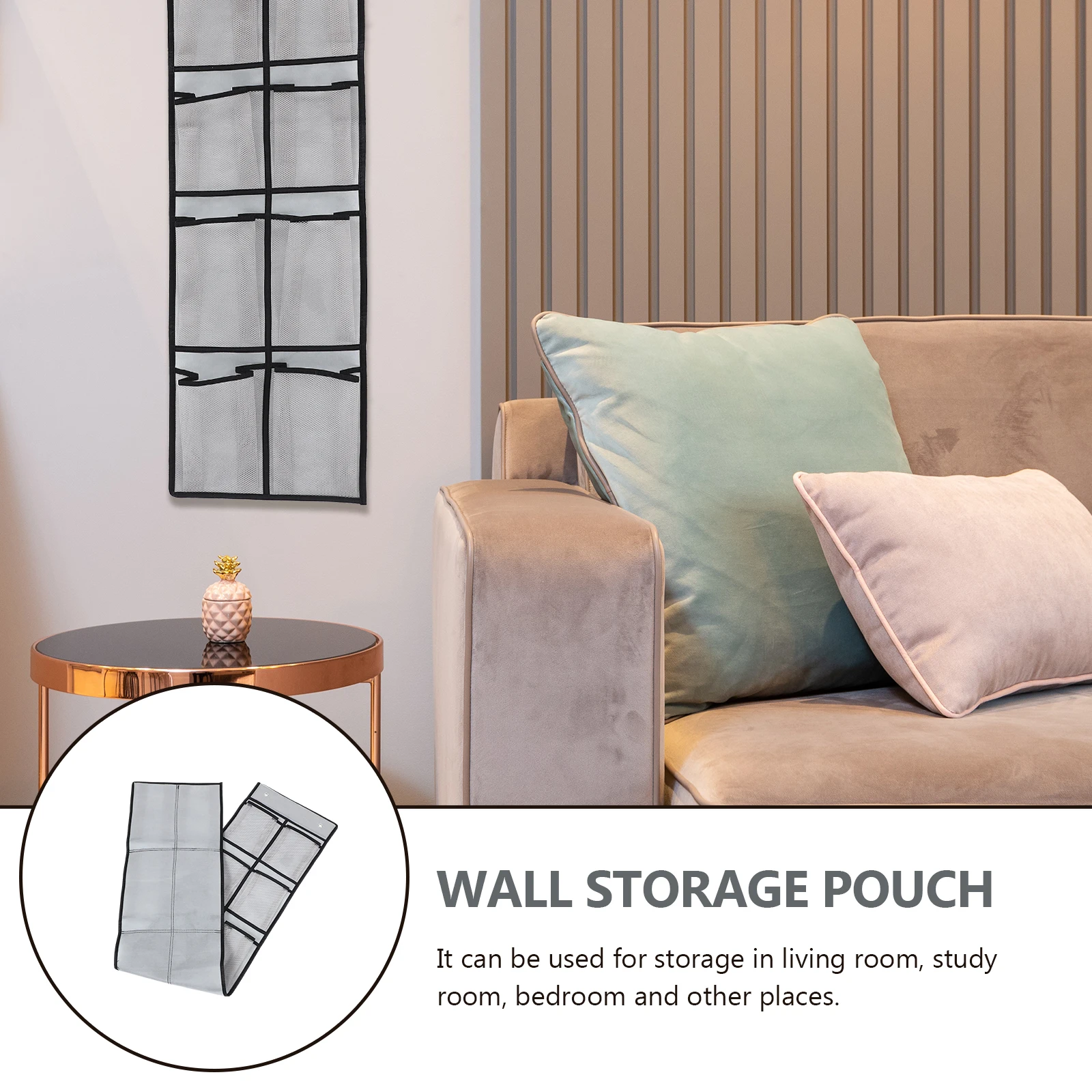 

Hair Accessories Storage Bag Wall Hanging Non-woven Fabric Door Back Organizer Layered Hanging Storage Pouch