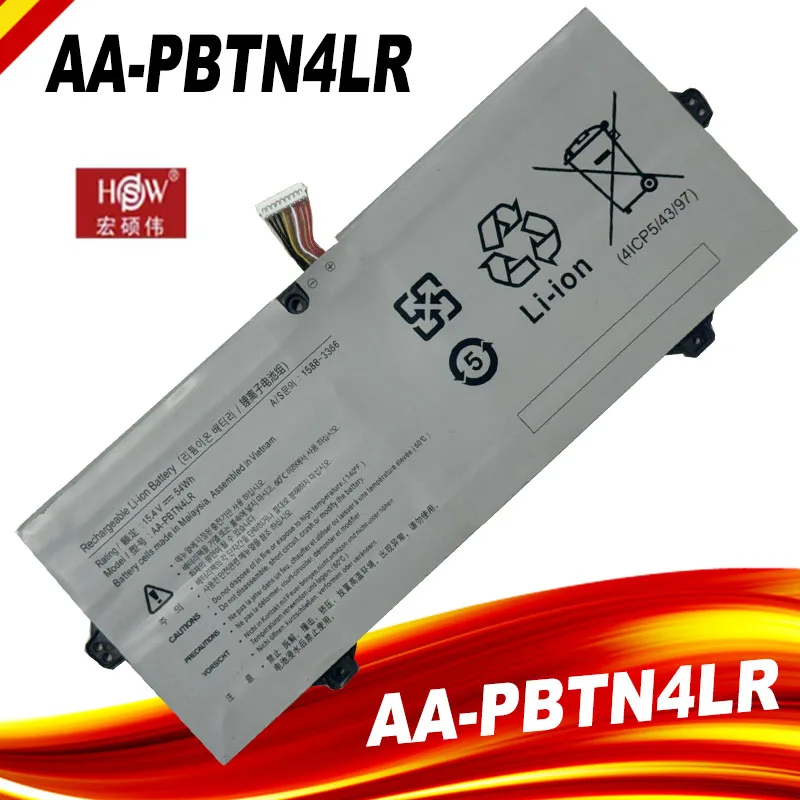 

15.4V 54Wh AA-PBTN4LR Laptop Battery For Samsung 940X3M 940X5M 940X5N AA-PBTN4LR-05 BA43-00386A PBTN4LR