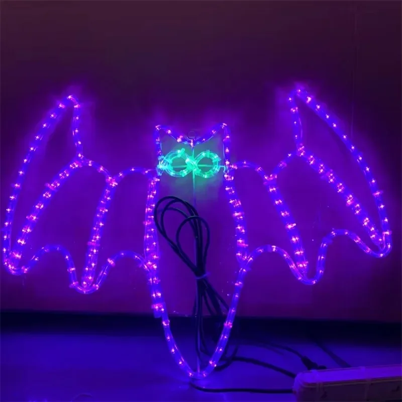 2024 Holiday Party Decoration Halloween Pumpkin Ghost Bat Luminous Pattern Light Halloween Decoration