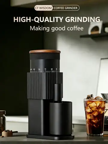 Coffee Grinder Electric Coffee Grinder Portable Coffee Bean Grinder USB Rechargeable Burr Mill  Home Kitchen Christmas Gift