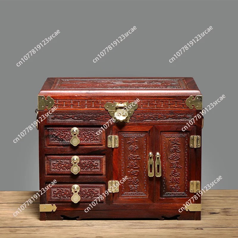 

Шкатулка для украшений из палисандра с замком "Сто лет гармонии", с фланелевой подкладкой, подарочная упаковка