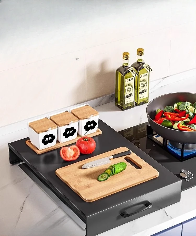 

Kitchen gas stove cover cover induction cooker bracket stove bracket storage rack household