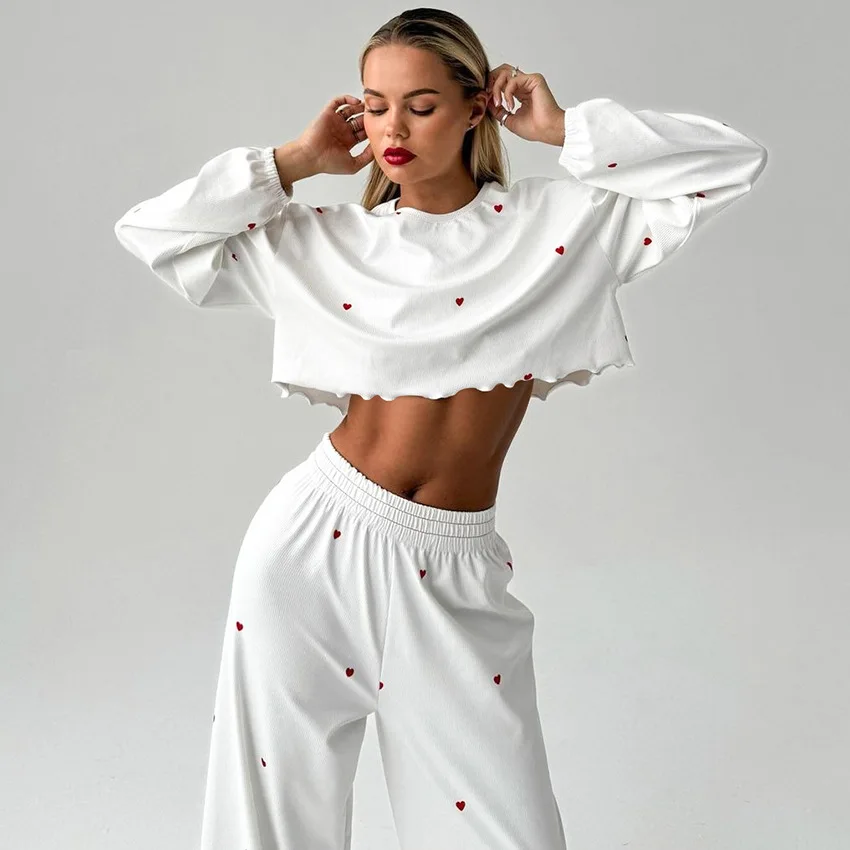 pajamas-set-2-pcs-outfit-sleepwear-home-clothes-nightwear-autumn-heart-printed-long-sleeved-trousers