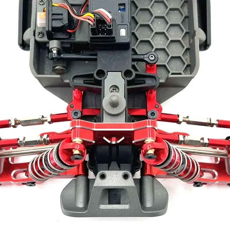 WLtoys 1/12 124008 piezas de coche de Control remoto actualización de Metal 2706 componente de dirección coche de escalada