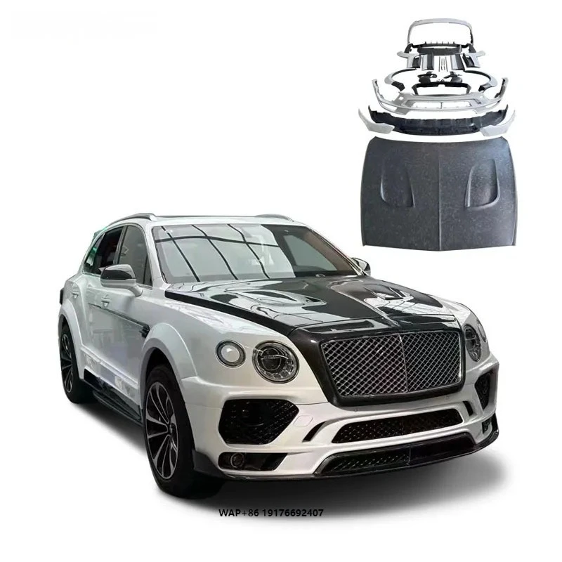 Mys Style High Quality Carbon Fiber Body Kit for Bentayga Includes Front Bumper Grille Wheel Eyebrow Side Skirts-All New