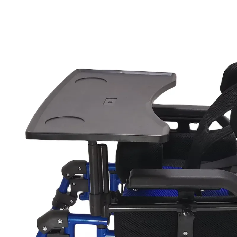 Aluminum Alloy Full Reclining Wheelchair High Backrest Multi Functional Protective Disabled Mobility Cart