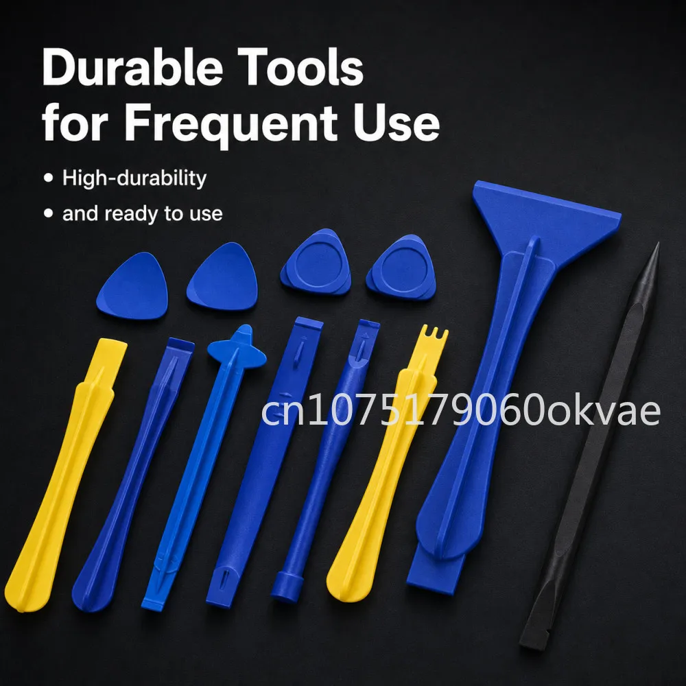 Professional Phone Pry Tool Set 12pcs Mobile Phone Disassembly Kit Plastic Spudgers Scrapers for Screen Battery Replacement