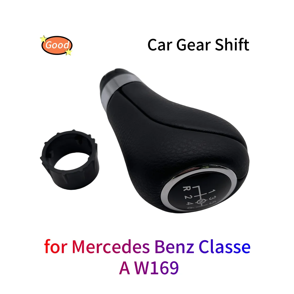 

Car Gear Shift Knob Shifter Lever 6 Speed Manual 14.5mm for Mercedes Benz Classe A W169