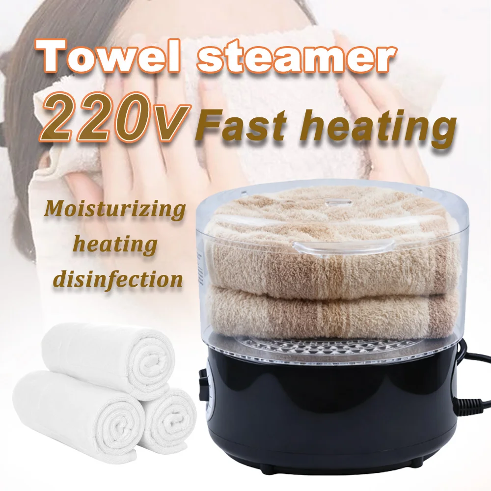 10mins Skin Moisturizing Tool Facials, Shaving Towel Steamer Quick Heating Hot Towel Warmer Spa Towel Heater SPA Facial