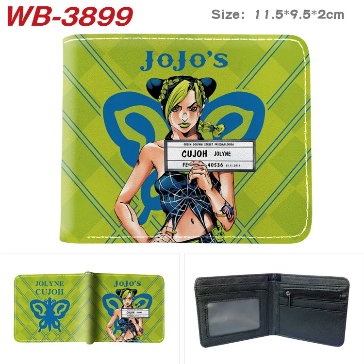 Jojo Ives Arre Adventure Anime Cartoon Portefeuille, Porte-monnaie avec porte-cartes