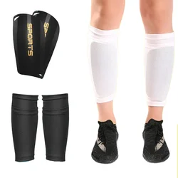 1 Pair Soccer Shin Guards Pads With Pocket Adult Kids Professional Leg Sleeves Support Football Calf Socks Shin Guard