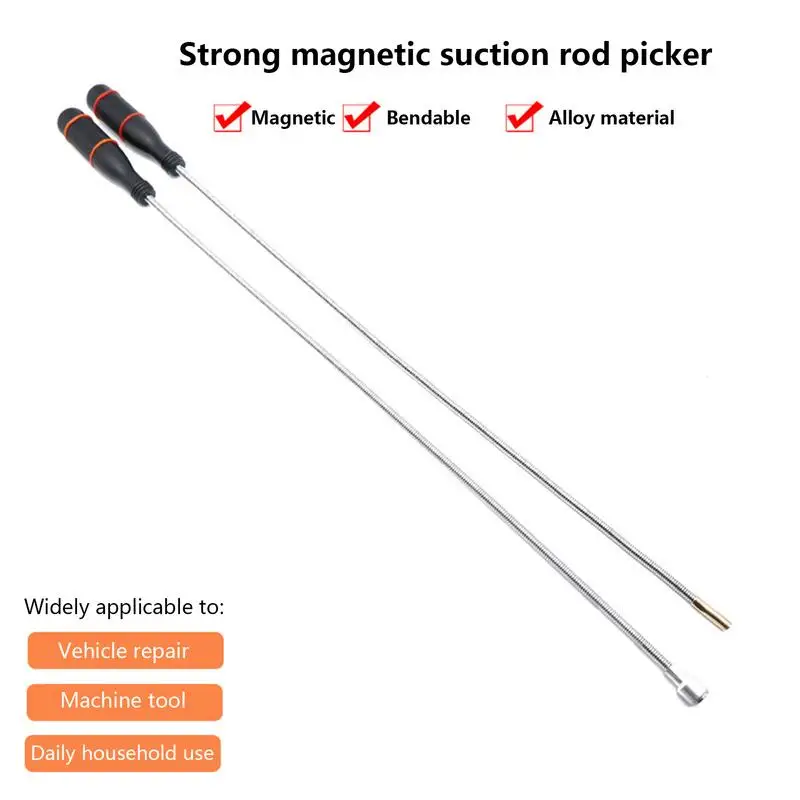Kit de herramientas de coche con mango telescópico de tubo magnético, herramientas de desmontaje de coche, Grabber magnético portátil, herramientas