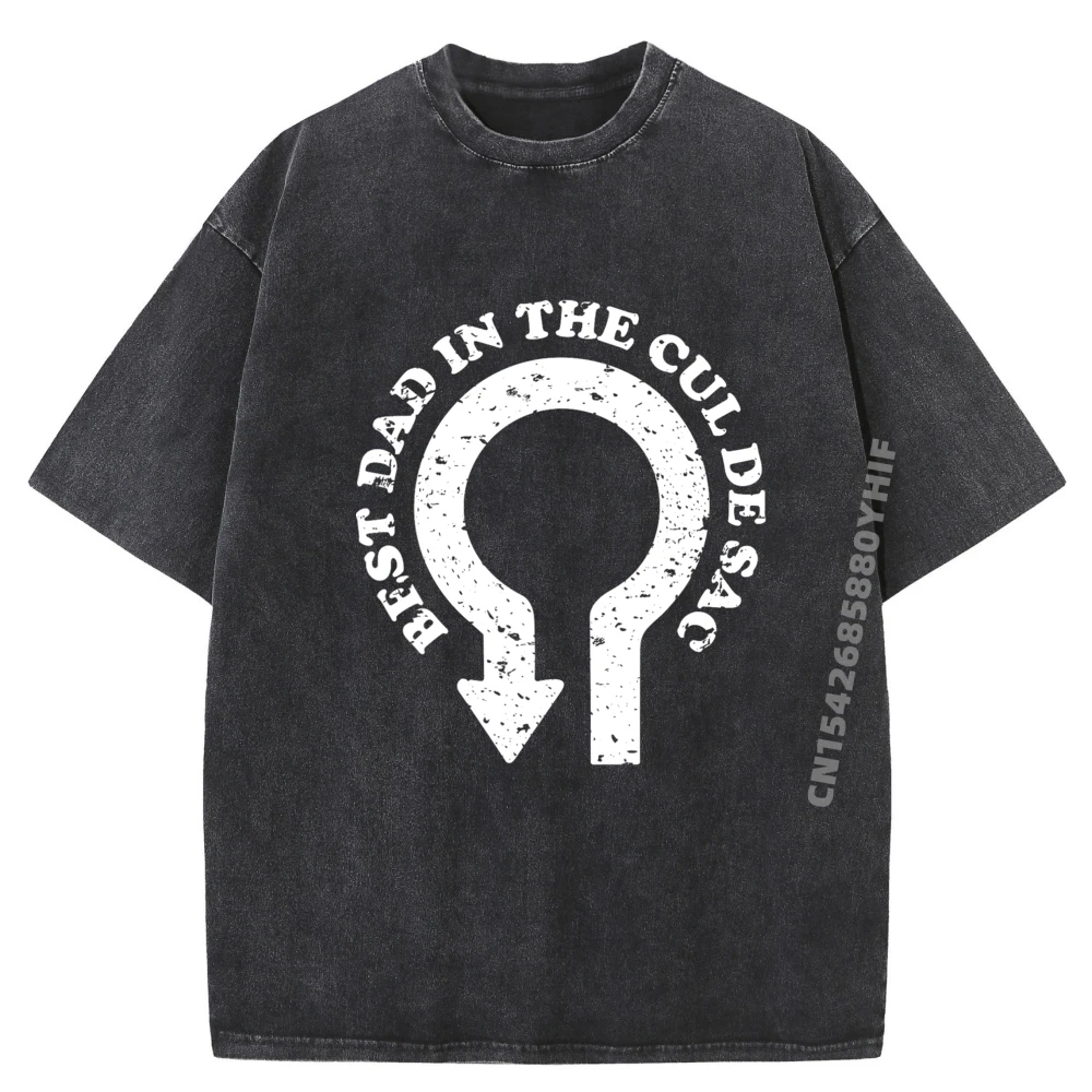 

Normal Best Dad In The Cul De Sac Men T-shirt Classic Tops Cotton Graphic Tees Washed T Shirt Vintage Comfortable Clothes