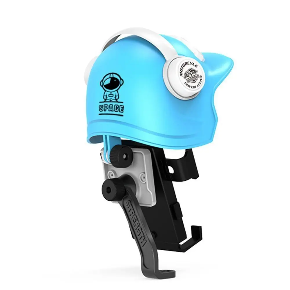 Waterproof Motorcycle Mobile Phone Holder Rotatable Cartoon Helmet Sunscreen Phone Stand Sunshade Umbrella Phone Bracket