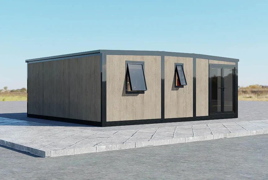 YG Prefab House 40 Fuß erweiterbares Haus Modernes, zusammenklappbares, erweiterbares 20 Fuß erweiterbares, zusammenklappbares kleines Haus